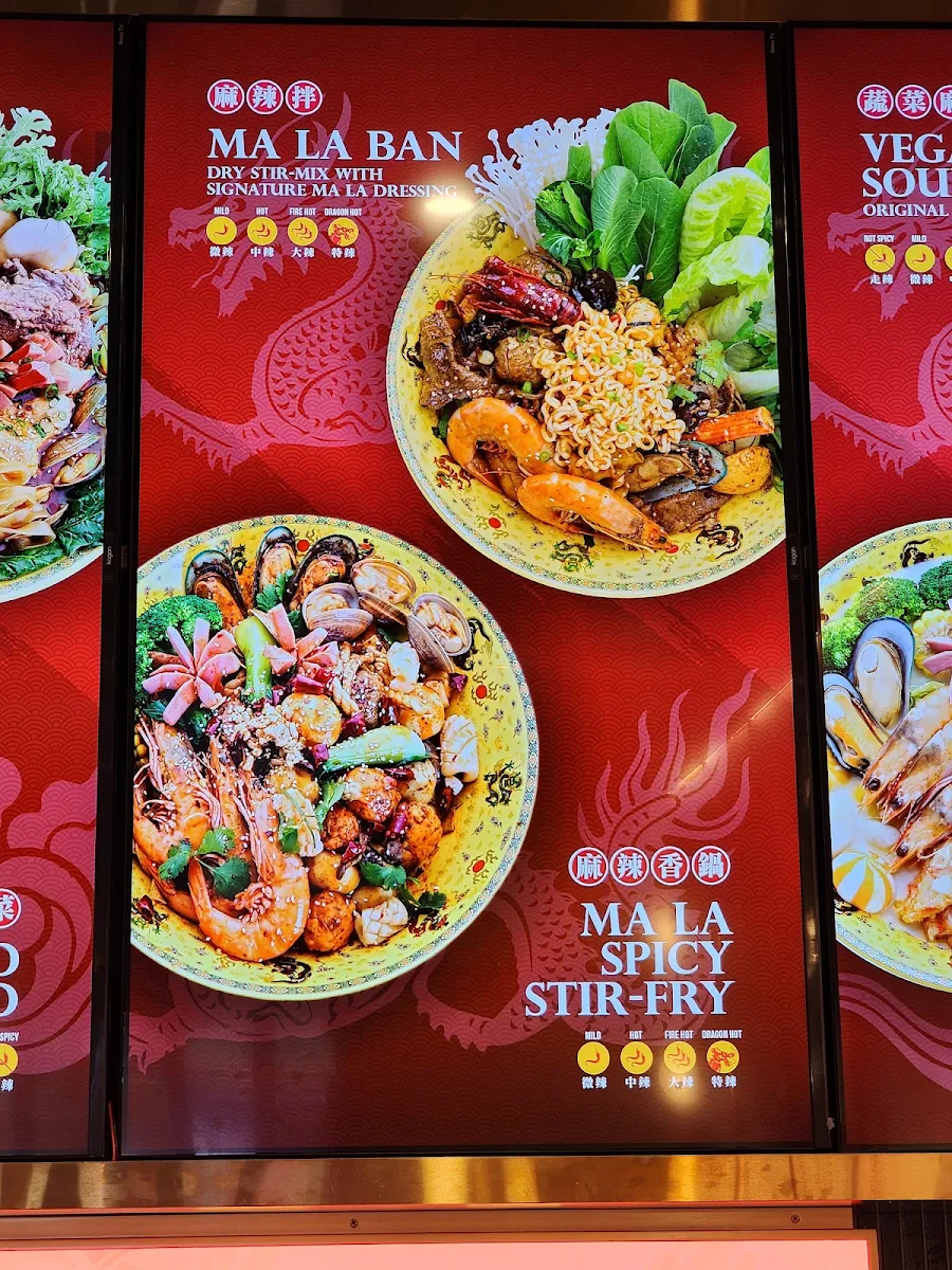 Menu, Dragon Hot Pot Carnegie