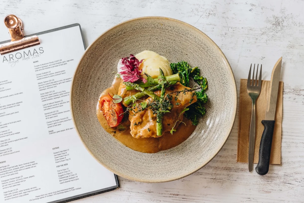 Menu, Aromas On Sea