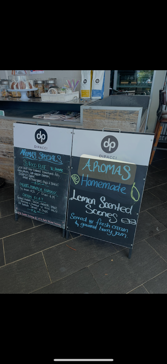 Menu, Aromas On Sea