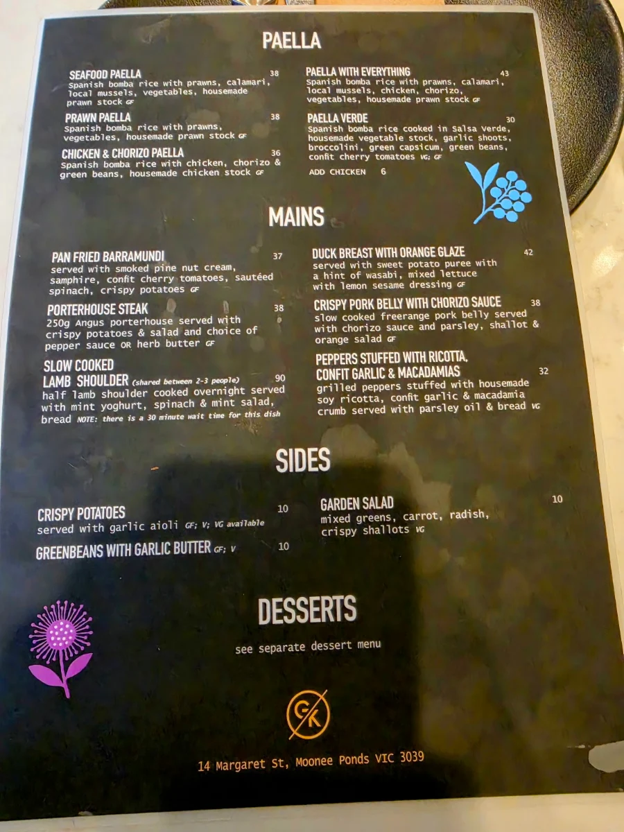 Menu photo 1