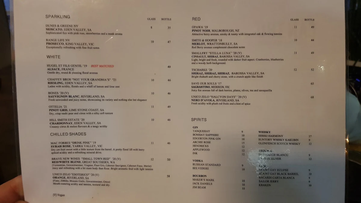 Menu, Can Tho Kitchen Bar