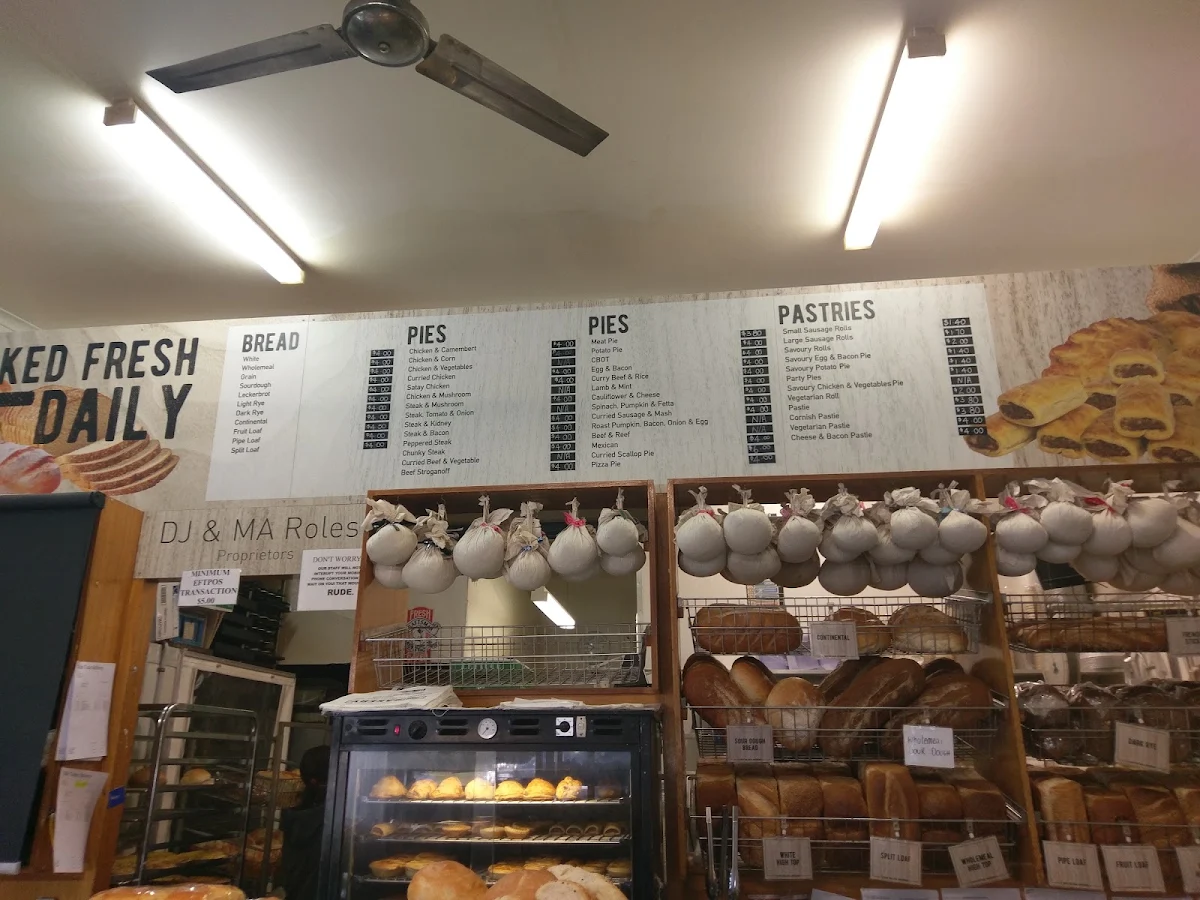 Menu, Olde Tudor Bakery