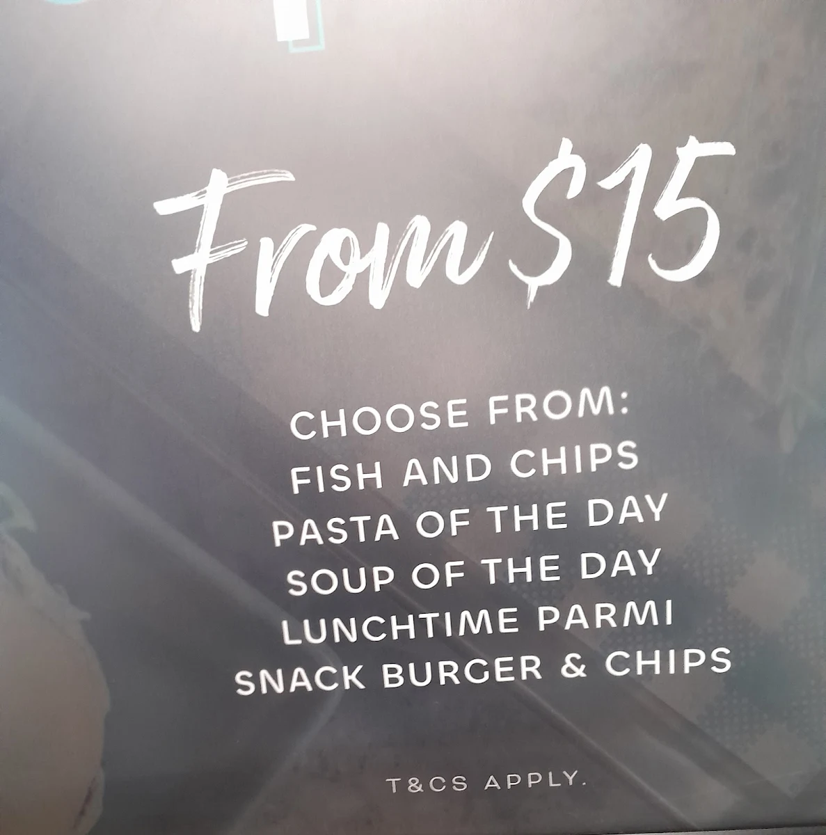 Menu, The Central
