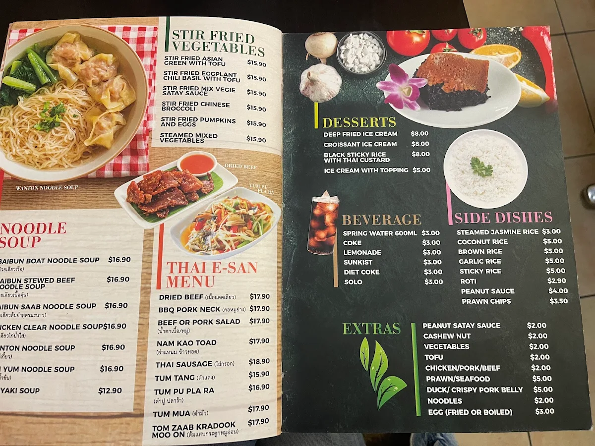Menu, B&B Catering