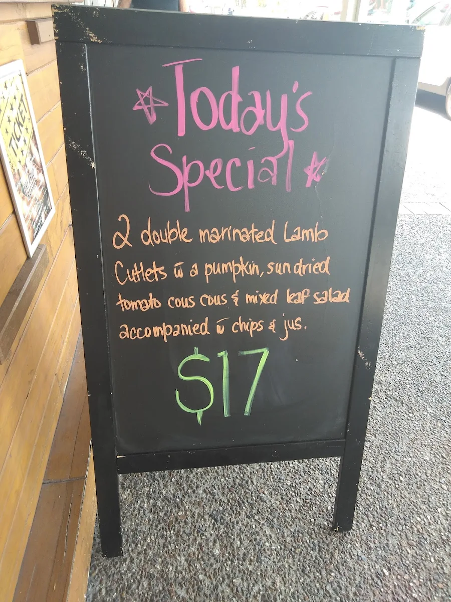 Menu, Chevron Tavern
