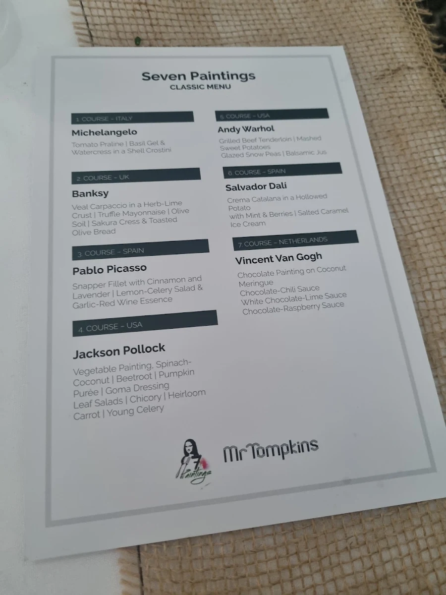 Menu, 7 Paintings - Melbourne