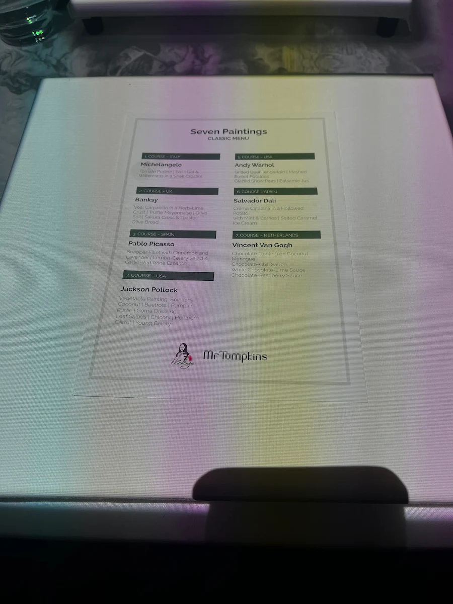 Menu, 7 Paintings - Melbourne