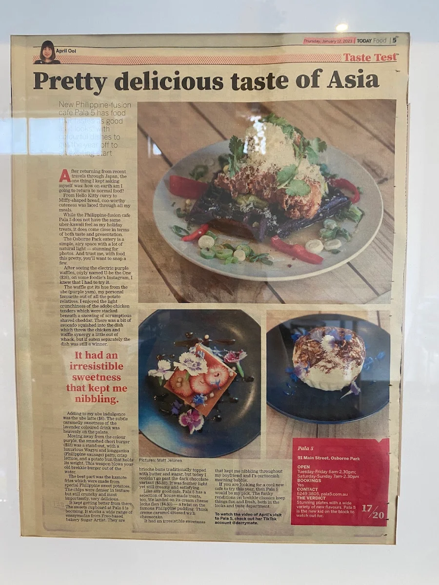 Menu, Pala5
