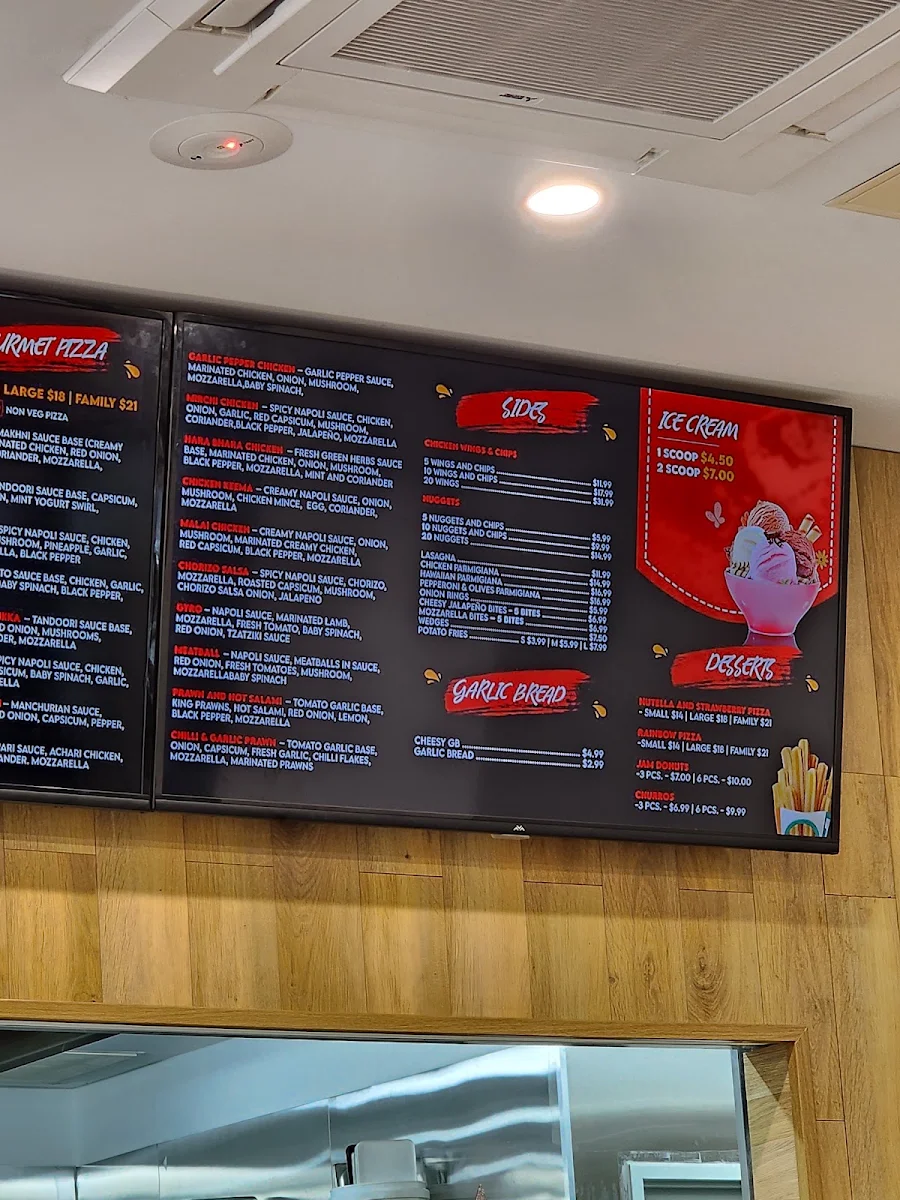 Menu, PIZZA CLUB TARNEIT