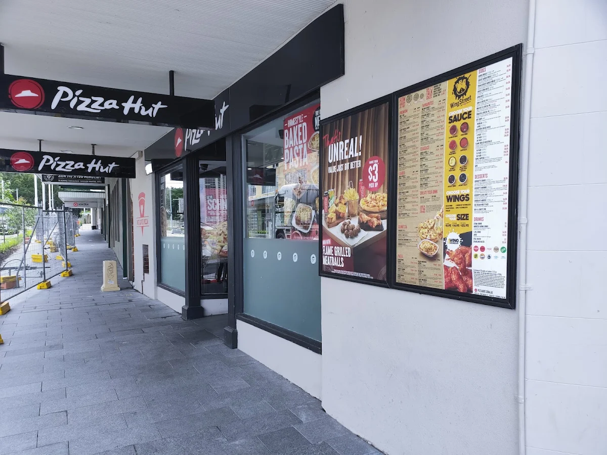 Menu, Pizza Hut Parramatta
