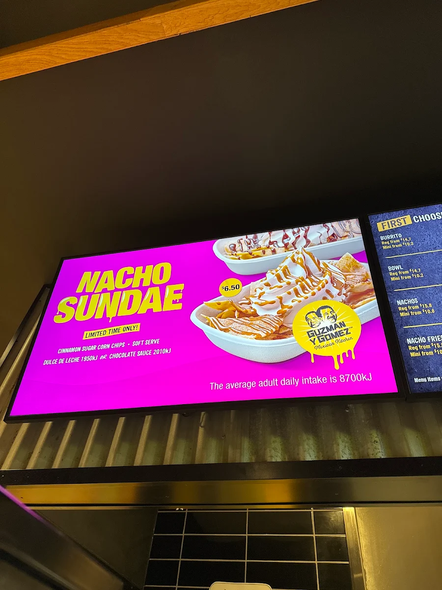 Menu, Guzman y Gomez - Warnbro