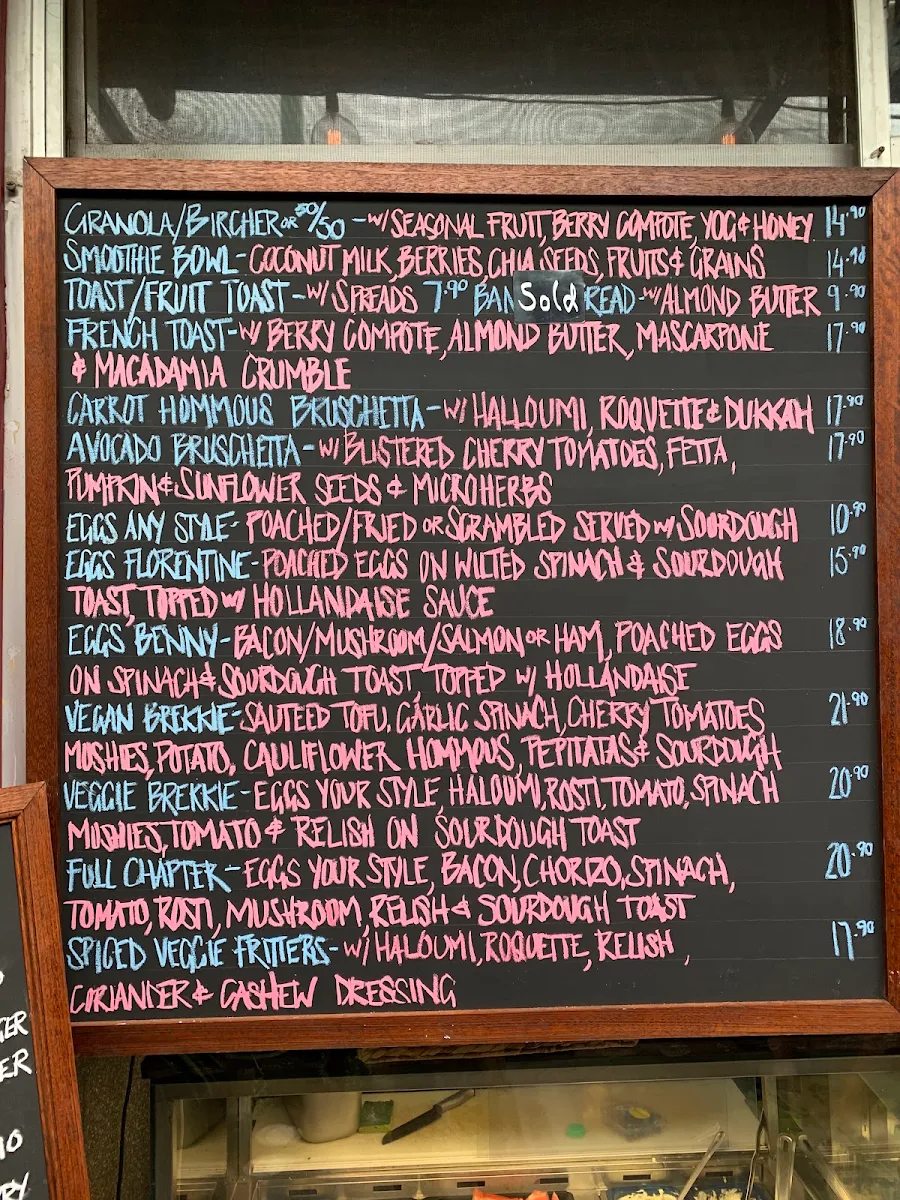Menu, Page 27 Cafe