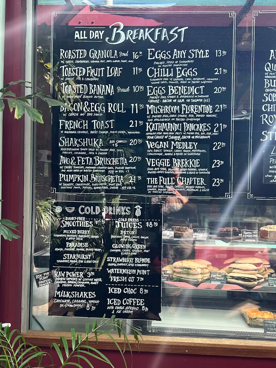 Menu, Page 27 Cafe