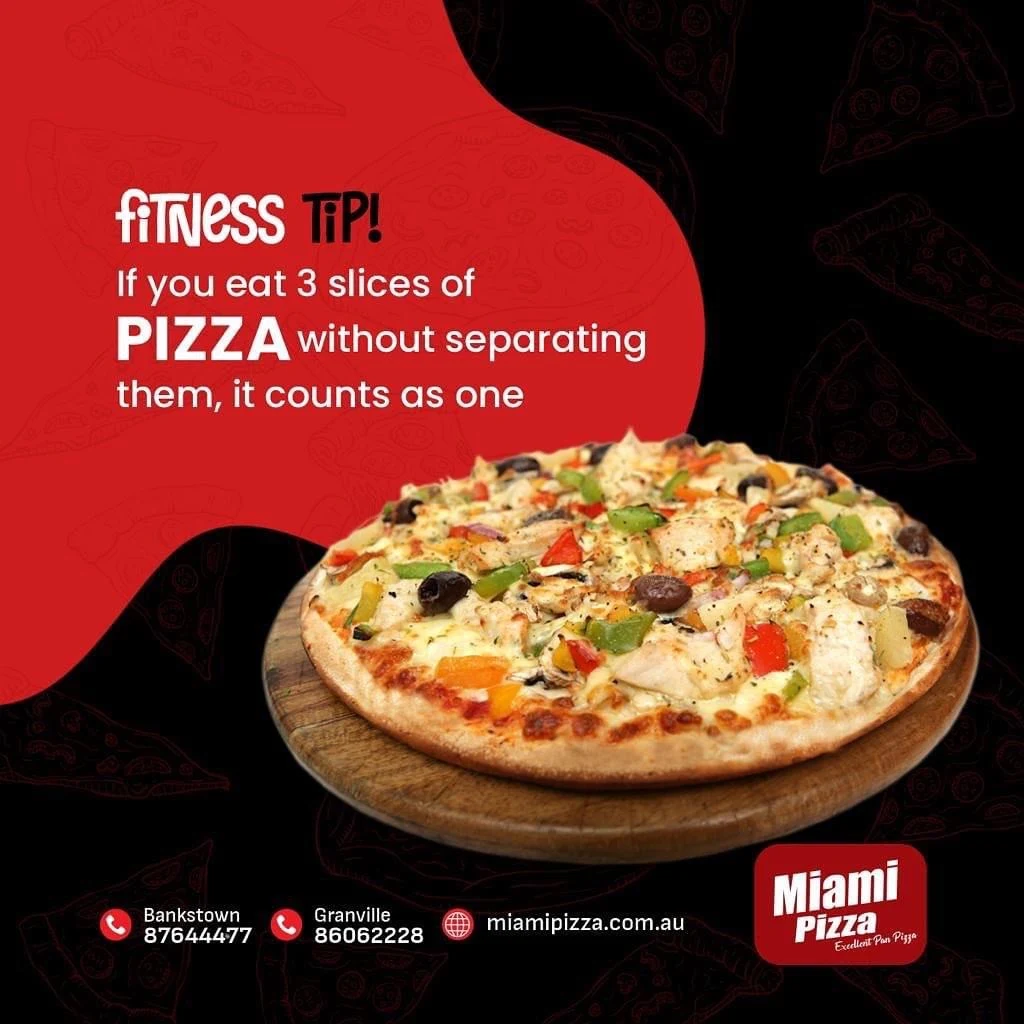 Menu, Miami pizza express