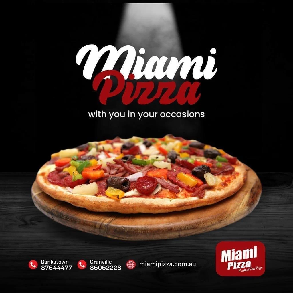 Menu, Miami pizza express