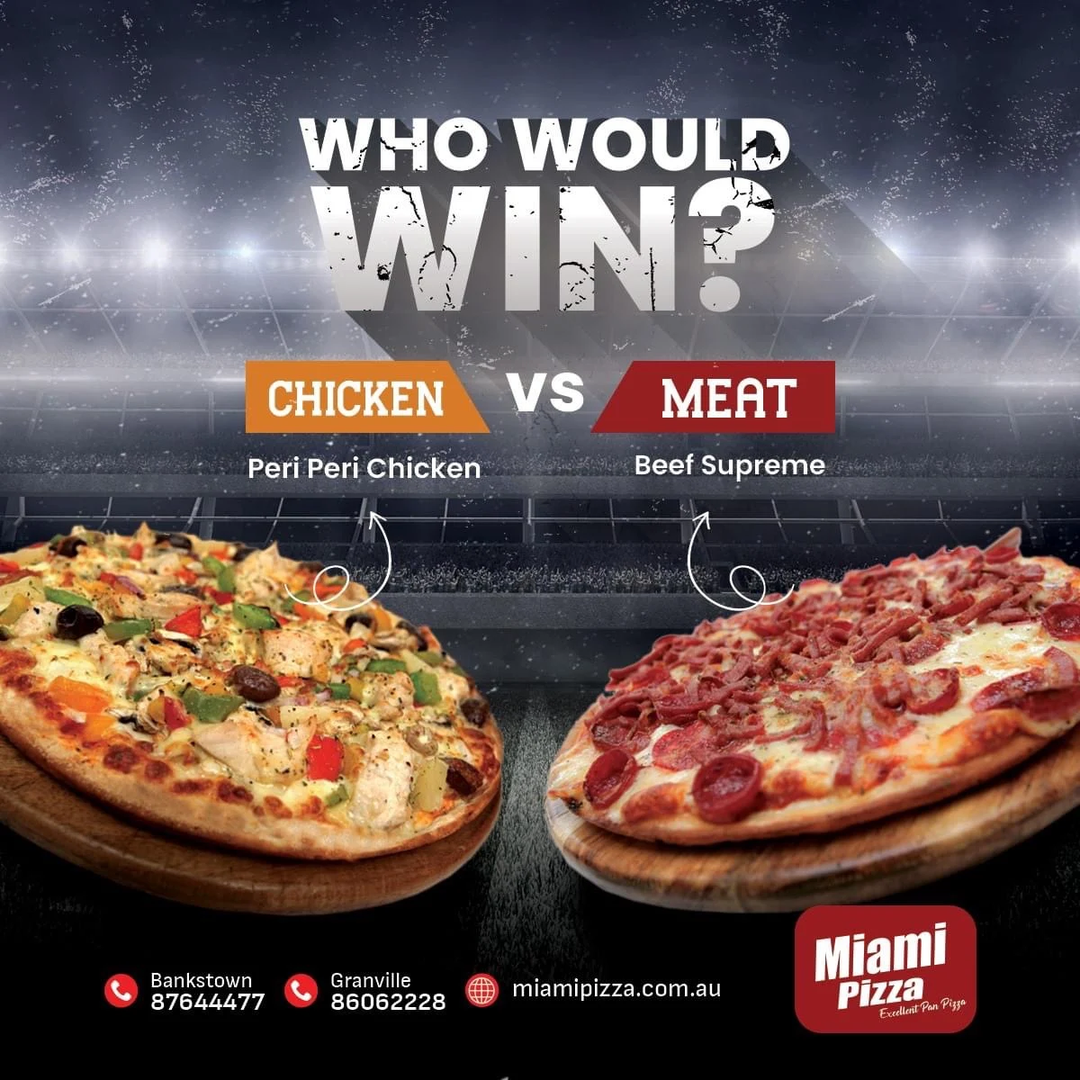 Menu, Miami pizza express