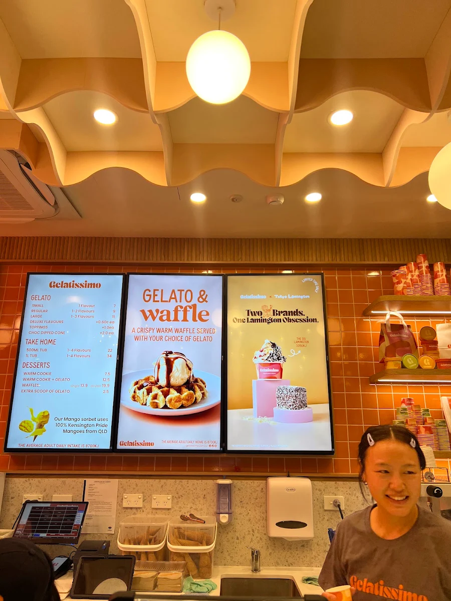 Menu, Gelatissimo Underwood