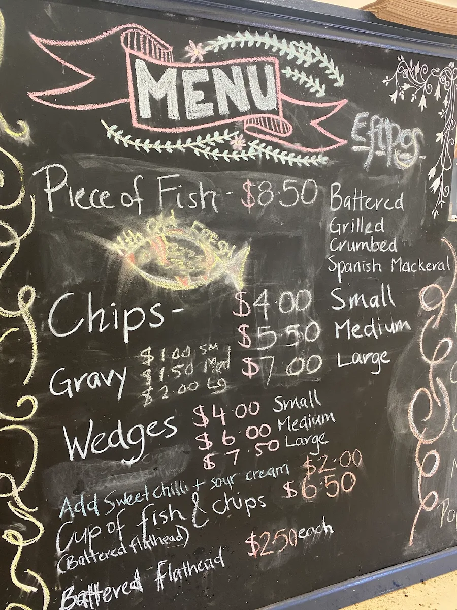 Menu, Millstream General Store