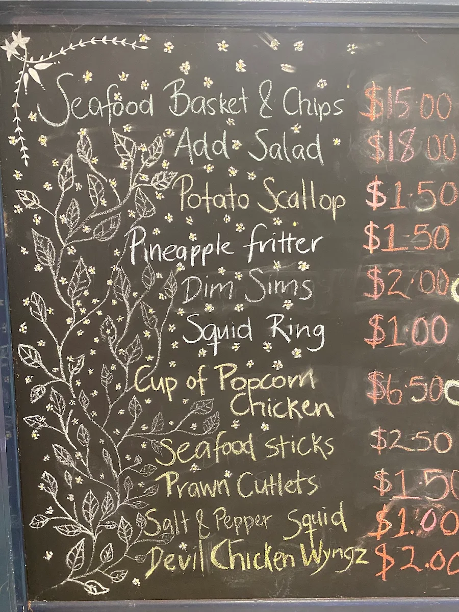 Menu, Millstream General Store