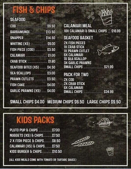 Menu, Friendly Grocer & Windaroo Village Takeaway
