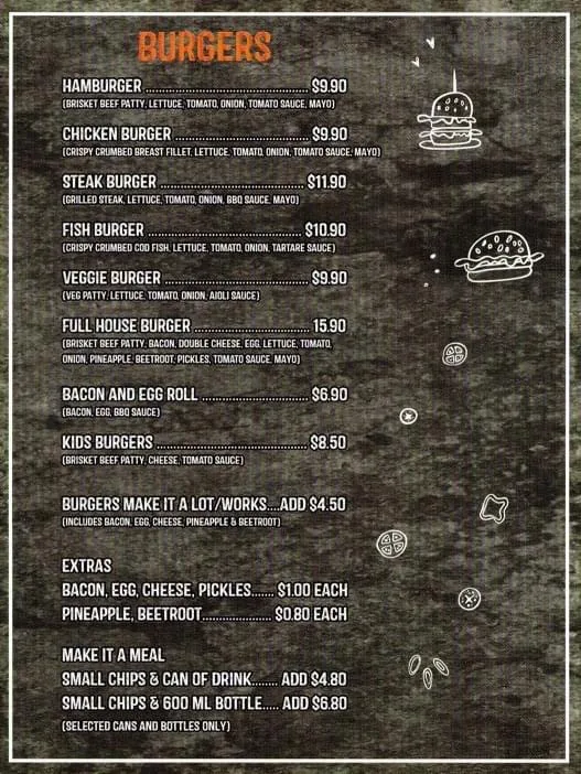 Menu, Friendly Grocer & Windaroo Village Takeaway