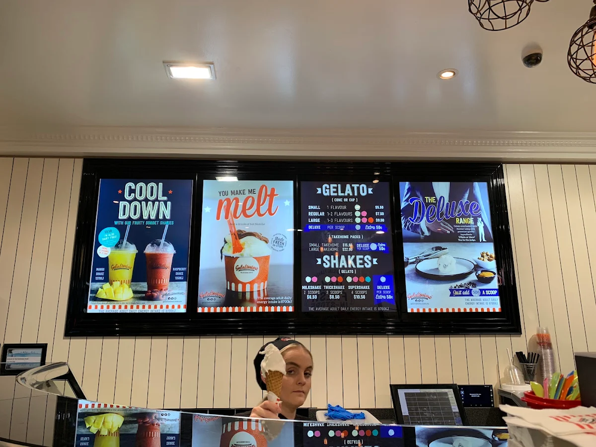 Menu, Gelatissimo Surfers Paradise