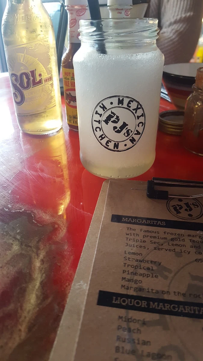 Menu, PJ's Mexican Kitchen Mitcham