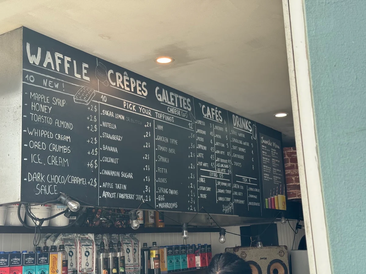 Menu, Crêpes Aubras