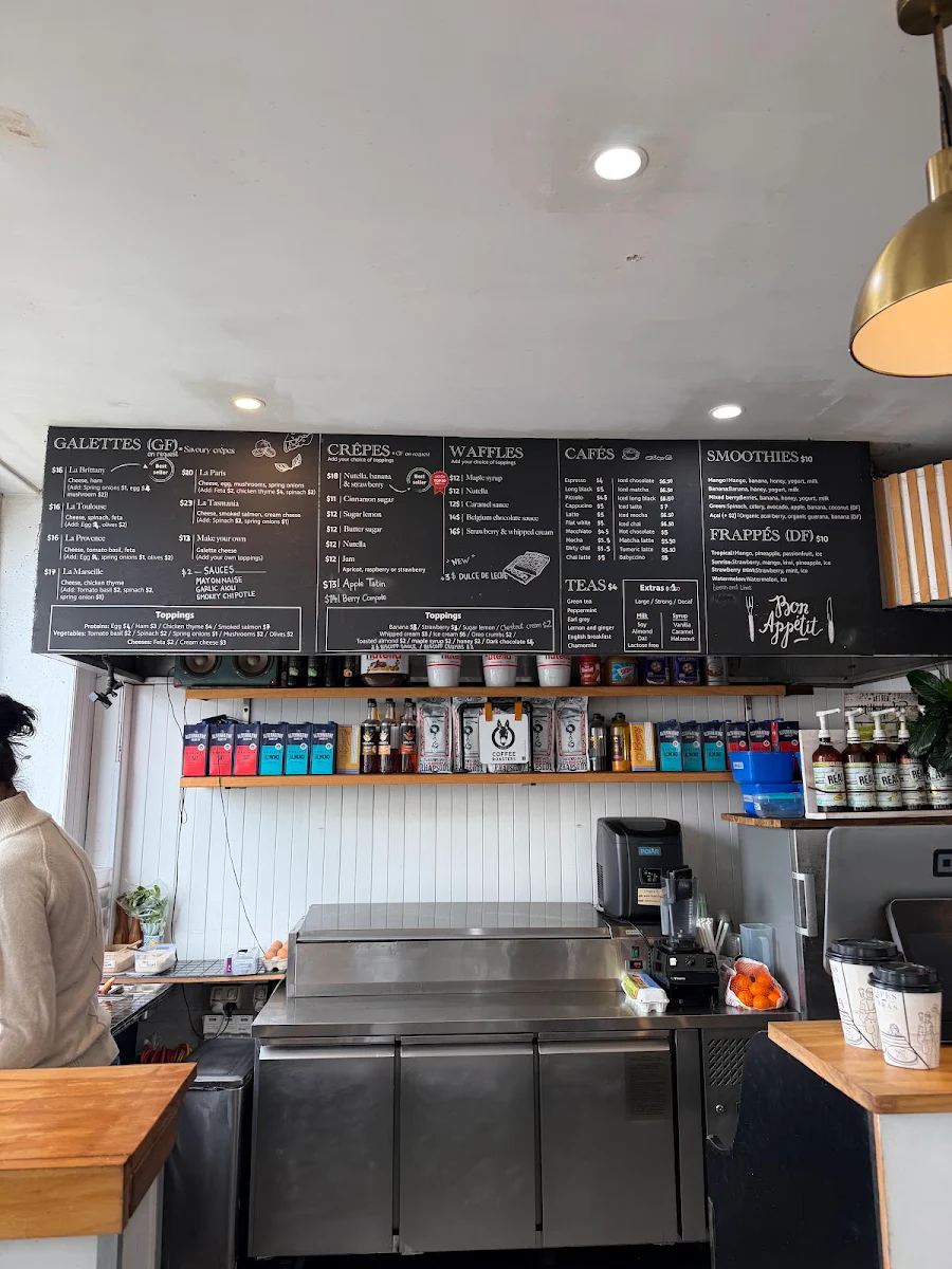 Menu, Crêpes Aubras