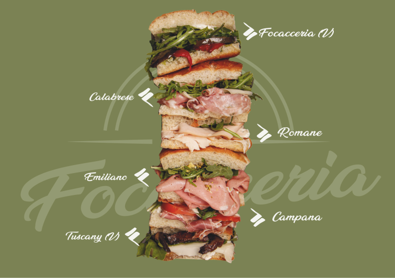 Menu, The Focacceria