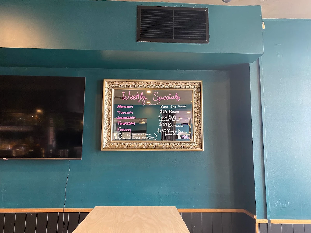 Menu, Star Bar Cafe