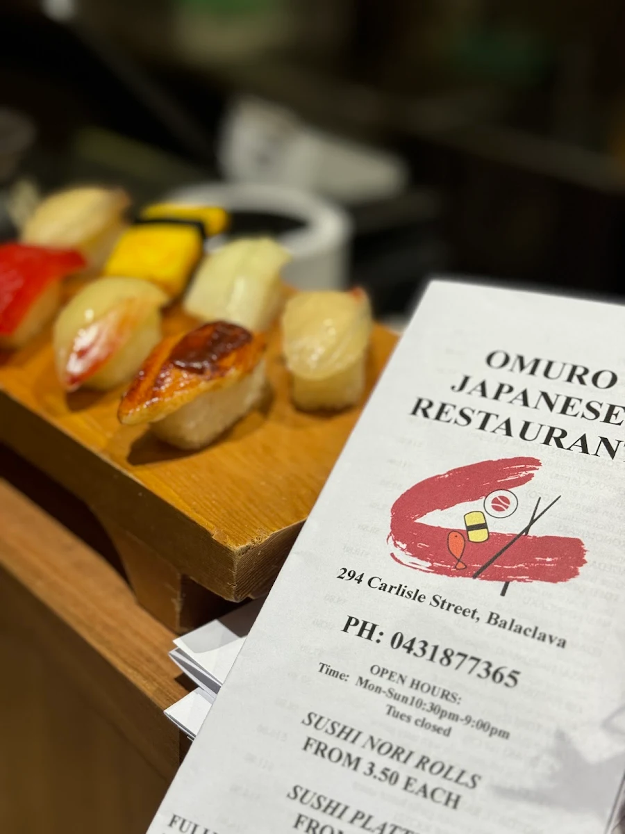 Menu, Omuro Japanese Sushi Restaurant