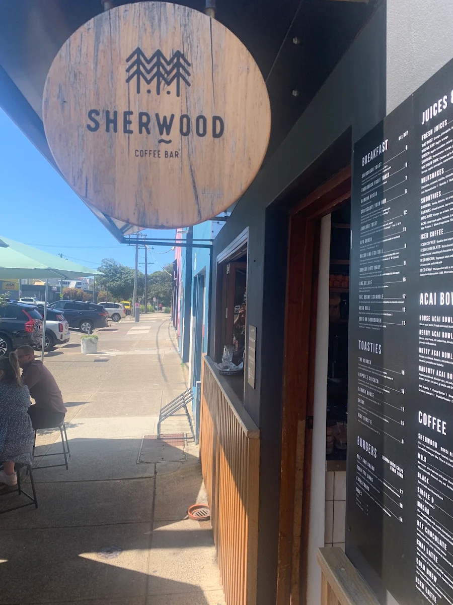 Menu, Sherwood Coffee - Parry Street