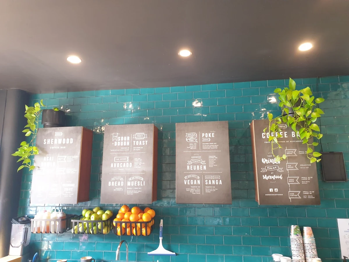 Menu, Sherwood Coffee - Parry Street