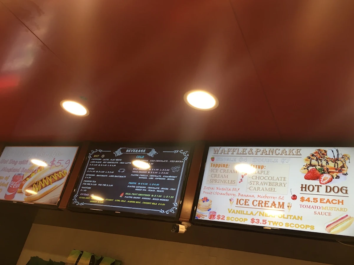 Menu, Square Cafe Mawson Lakes