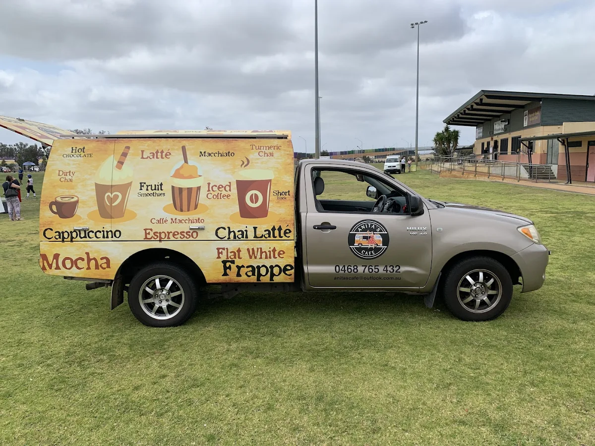 Menu, Anita's Coffee Van