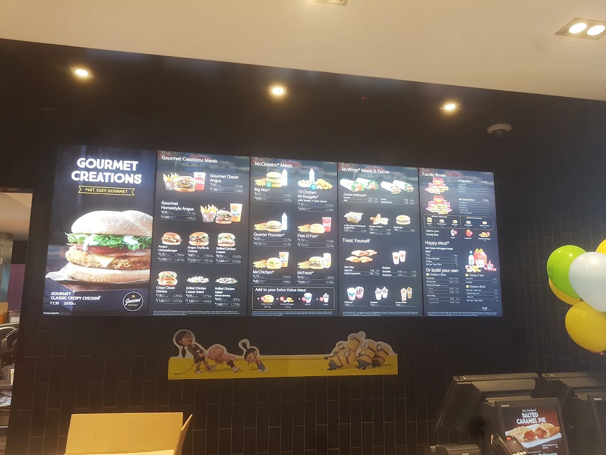 Menu, McDonald's Canning Vale