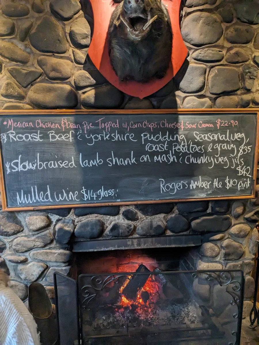 Menu, Pig & Whistle Tavern
