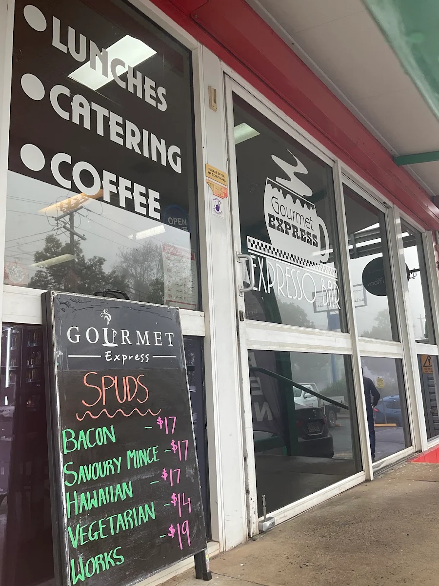 Menu, Gourmet Express Toowoomba