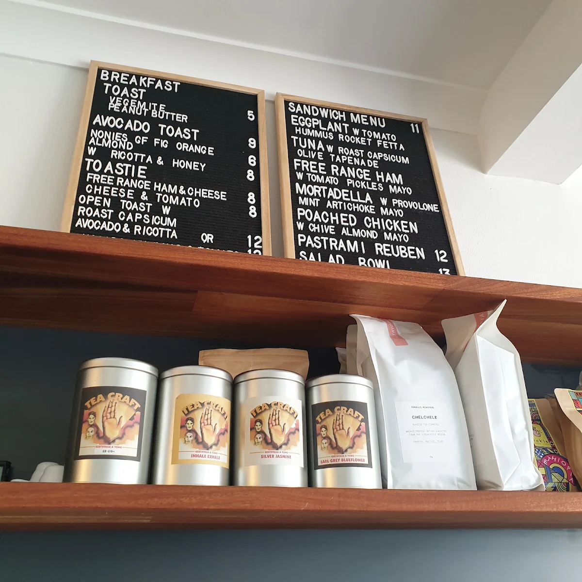 Menu, Double Tap Coffee
