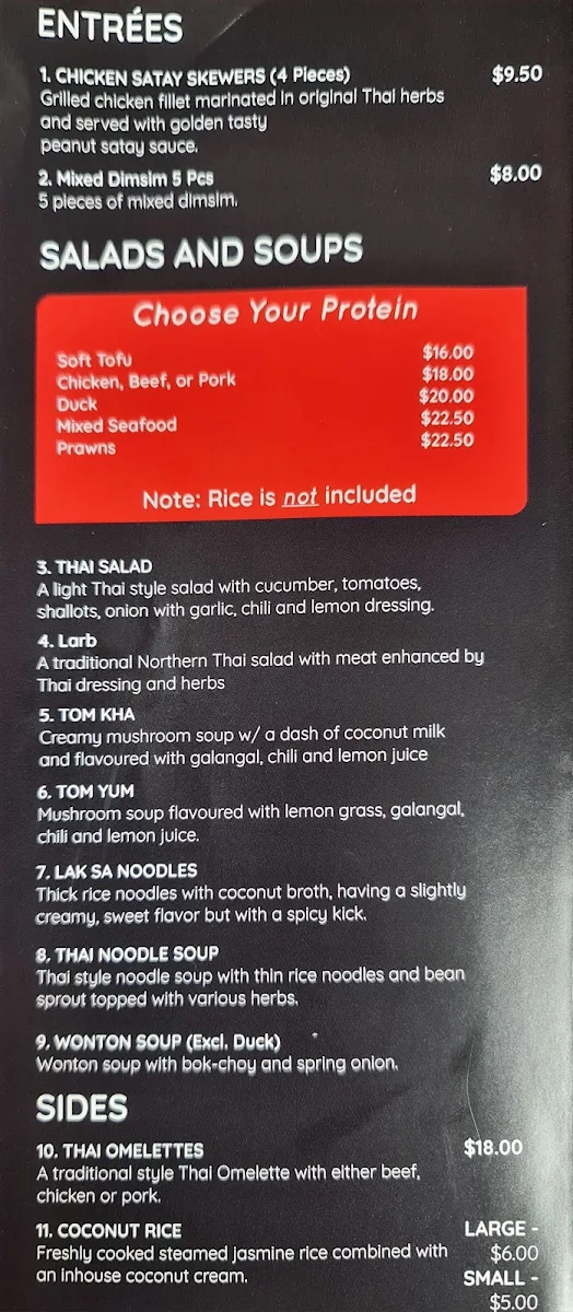 Menu, Cafe Lime by tastythai