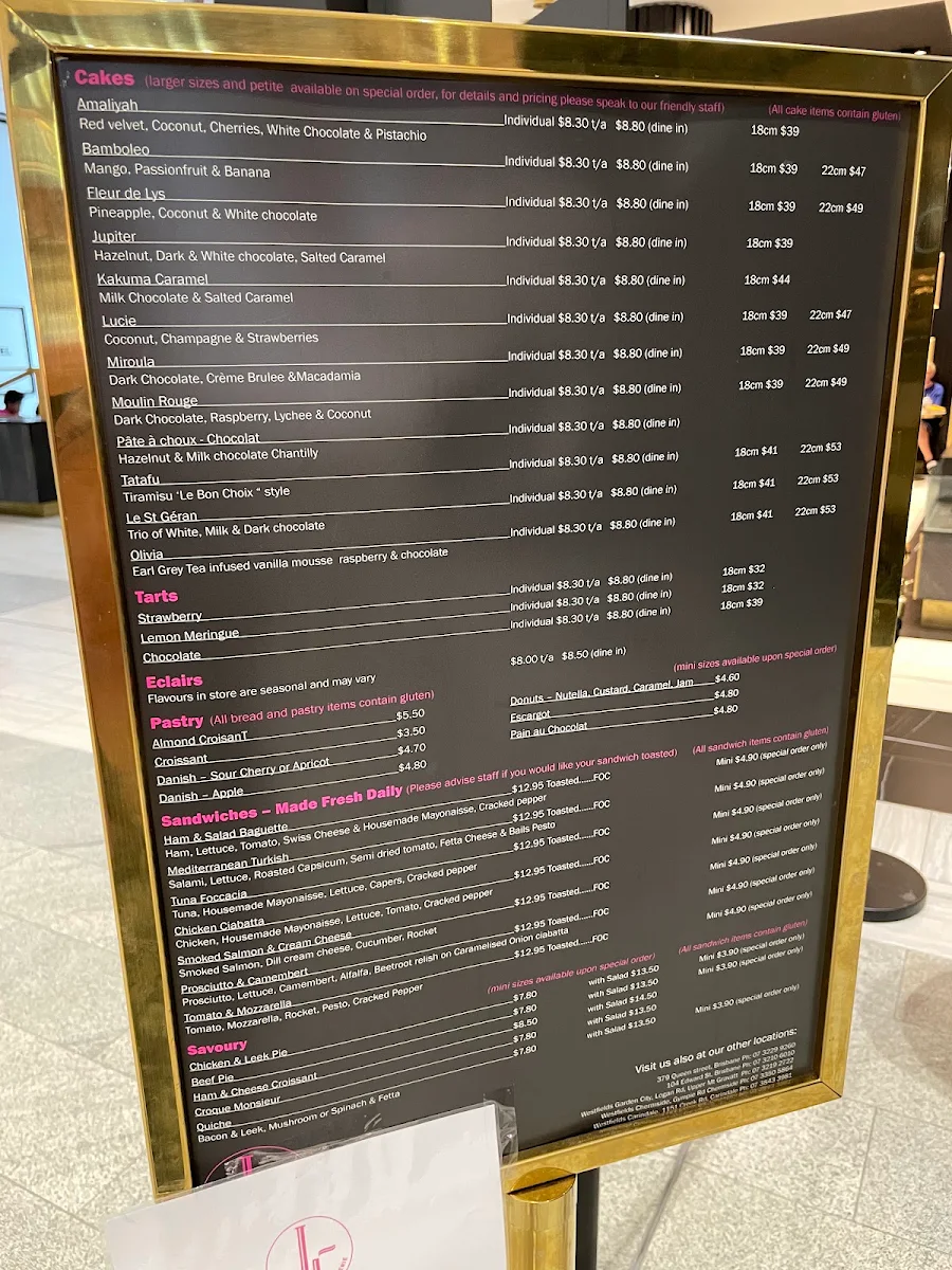 Menu, Le Bon Choix