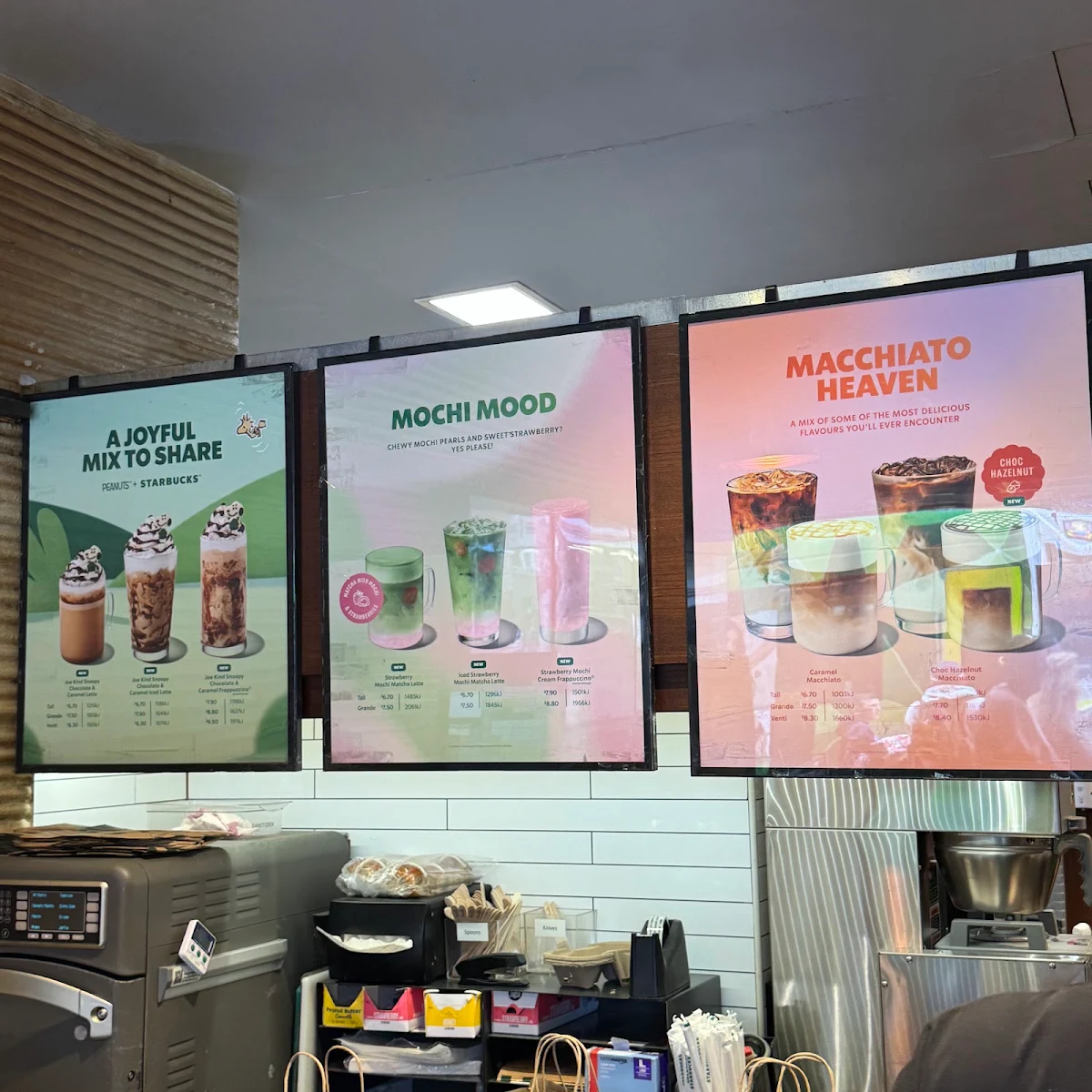 Menu, Starbucks Elizabeth Street