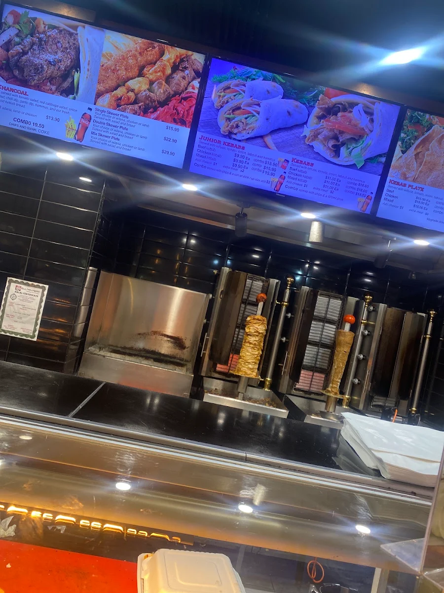 Menu, Aladdin's Kebab