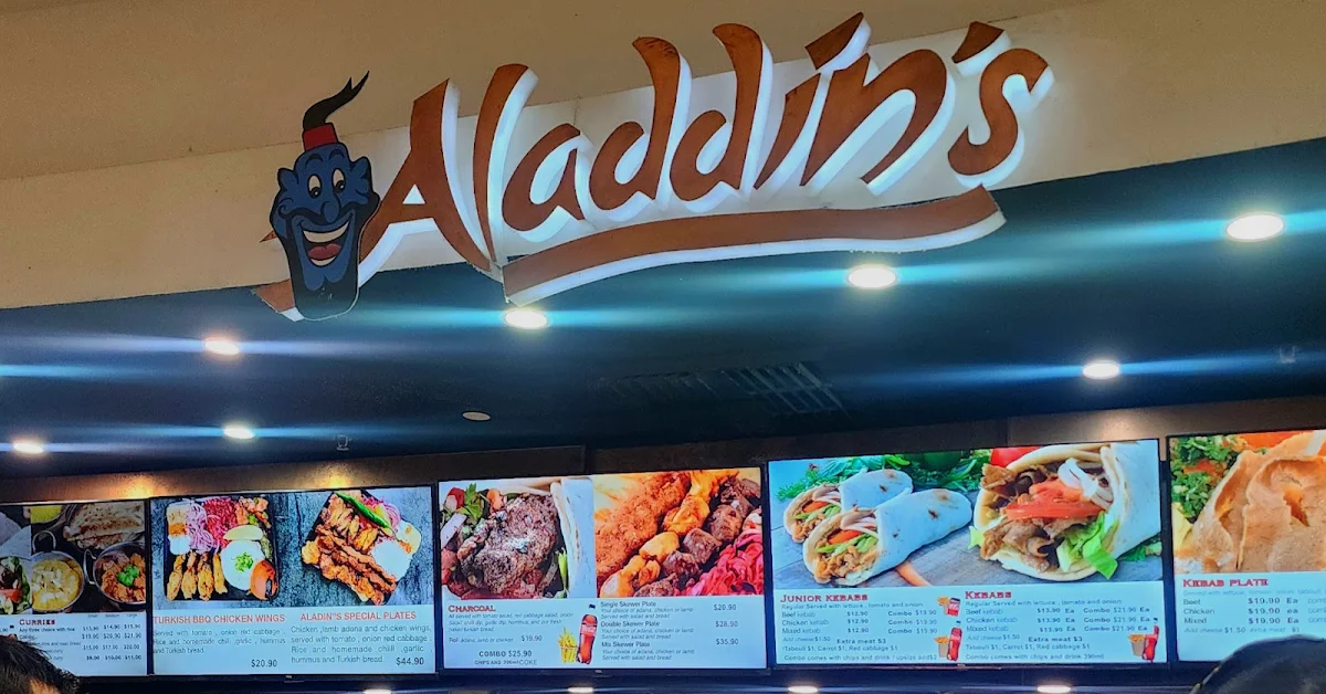 Menu, Aladdin's Kebab