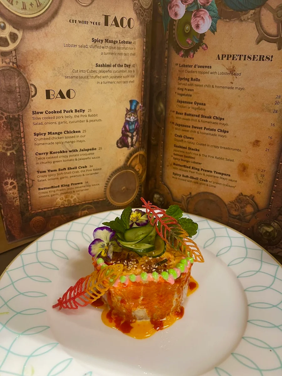 Menu, The Pink Rabbit at Tho Tho