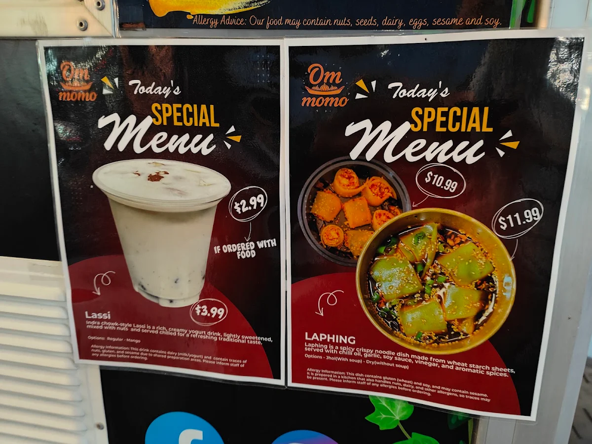Menu, OM MOMO