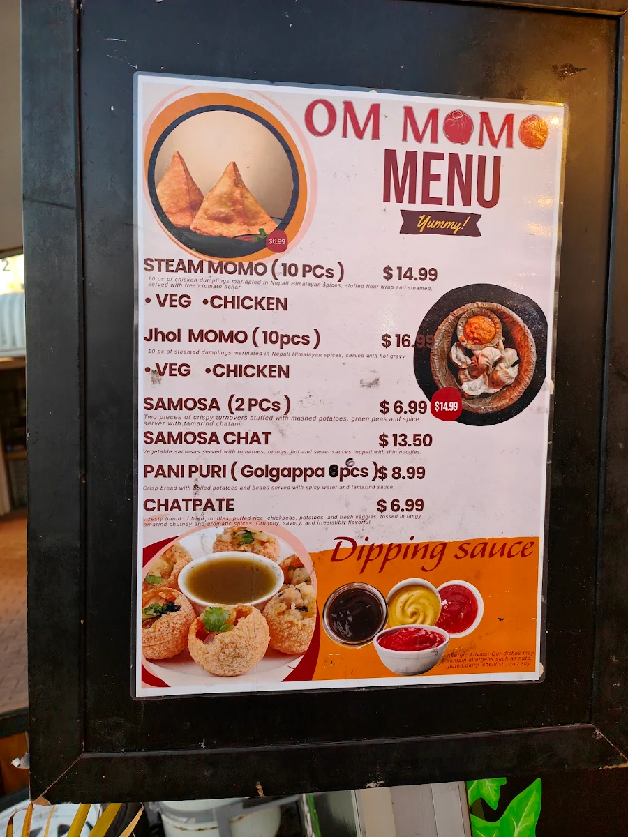 Menu, OM MOMO