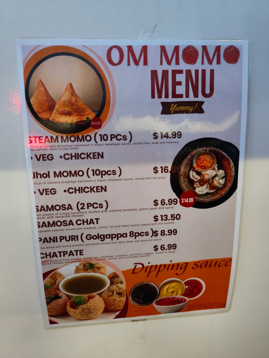 Menu, OM MOMO