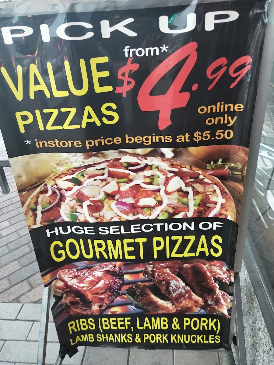 Menu, Gourmet Pizza World Corrimal
